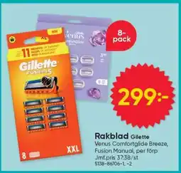 DollarStore Rakblad Gillette erbjuda