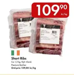 Snabbgross PREMIUM BUTCHER Short Ribs erbjuda