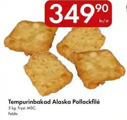 Snabbgross Tempurinbakad alaska pollockfilé erbjuda