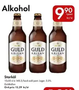 Snabbgross Guldkällan Starköl erbjuda