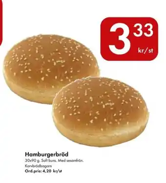 Snabbgross Hamburgerbröd erbjuda