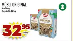 Din Mat AXA Müsli original erbjuda