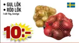 Din Mat Gul lök • Röd lök erbjuda