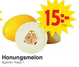 Matöppet Honungsmelon erbjuda