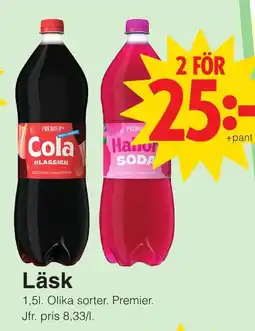 Matöppet PREMIER Cola erbjuda