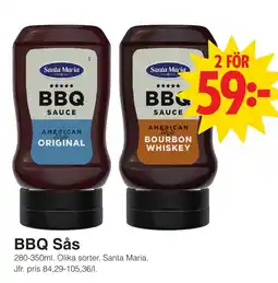 Matöppet Santa Maria BBQ Sås erbjuda