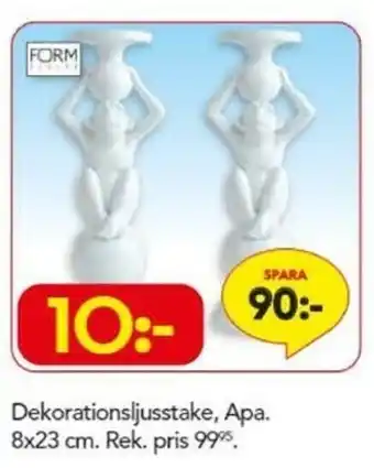 Bo Ohlsson Form Living Dekorationsljusstake, Apa 8x23cm erbjuda