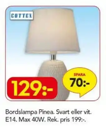 Cottex Bordslampa Pinea