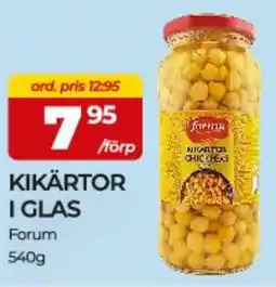 Matrix Butikerna Forum Kikärtor i glas erbjuda
