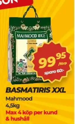 Matrix Butikerna Mahmood Basmatiris XXL erbjuda