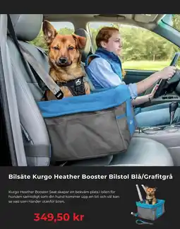 Granngården Bilsäte Kurgo Heather Booster Bilstol Blå/Grafitgrå erbjuda