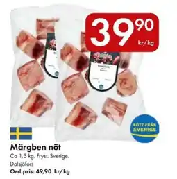 Snabbgross Dalsjöfors Märgben nöt erbjuda