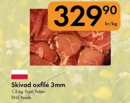Snabbgross Skivad oxfilé 3mm erbjuda