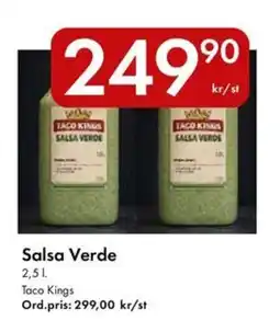 Snabbgross Taco Kings Salsa Verde erbjuda