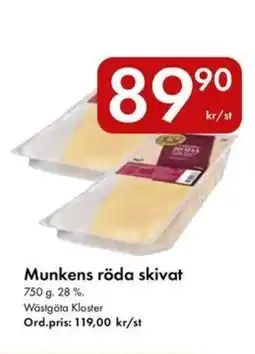 Snabbgross Munkens röda skivat erbjuda