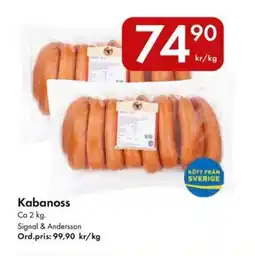 Snabbgross Kabanoss erbjuda