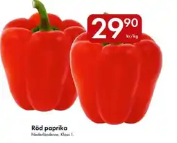 Snabbgross Röd paprika erbjuda