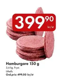 Snabbgross Hamburgare erbjuda
