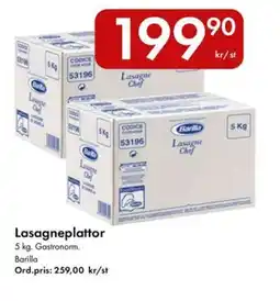 Snabbgross Barilla Lasagneplattor erbjuda