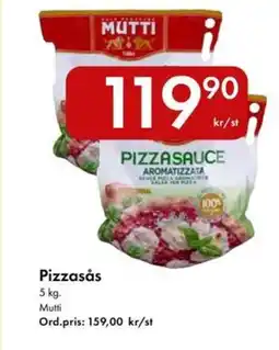 Snabbgross Mutti Pizzasȧs erbjuda