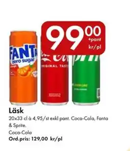 Snabbgross Coca-Cola, Fanta & Sprite Läsk erbjuda
