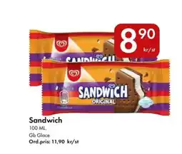 Snabbgross Gb Glace Sandwich erbjuda