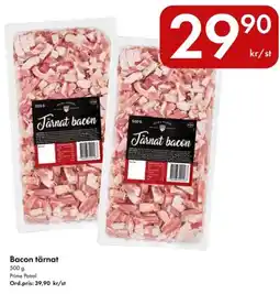 Snabbgross Bacon tärnat erbjuda