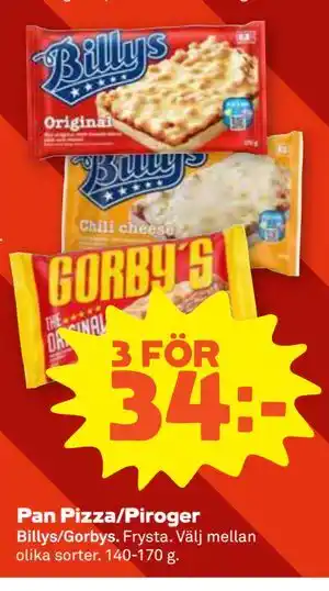 Stora Coop Pan Pizza/Piroger erbjuda
