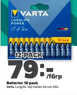 Stora Coop Batterier 12-pack erbjuda