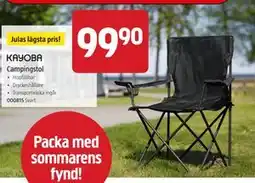 Jula KAYOBA Campingstol erbjuda