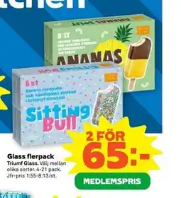 Stora Coop Glass flerpack, Medlemspris erbjuda