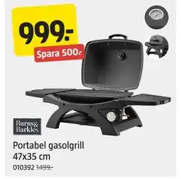 Jula Portabel gasolgrill 47x35 cm erbjuda