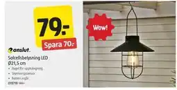 Jula Solcellsbelysning LED Ø21,5 cm erbjuda