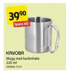 Jula Mugg med karbinhake 220 ml erbjuda