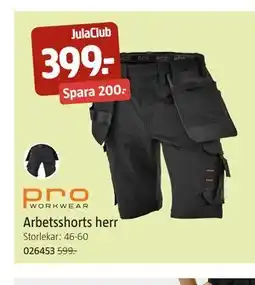 Jula Arbetsshorts herr, Medlemspris erbjuda