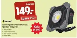 Jula Laddningsbar arbetslampa LED, Medlemspris erbjuda