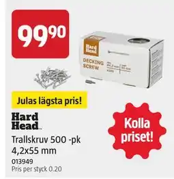 Jula Trallskruv 500 -pk 4,2x55 mm erbjuda