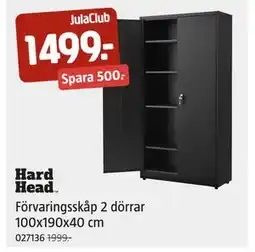 Jula Förvaringsskåp 2 dörrar 100x190x40 cm, Medlemspris erbjuda