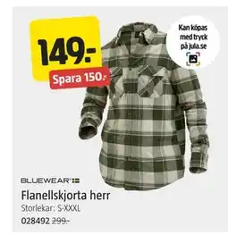 Jula Flanellskjorta herr erbjuda