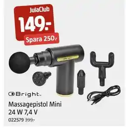 Jula Massagepistol Mini 24 W 7,4 V, Medlemspris erbjuda