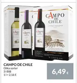 Nielsen Discount CAMPO DE CHILE, EUR 6.49 erbjuda