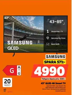 Power Samsung 43" QLED 4K Smart TV erbjuda