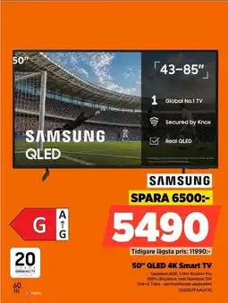 Power Samsung 50" QLED 4K Smart TV erbjuda