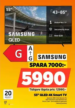 Power Samsung 55" QLED 4K Smart TV erbjuda
