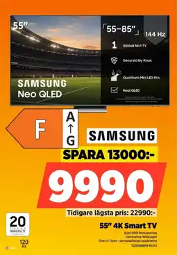 Power Samsung 55" 4K Smart TV erbjuda