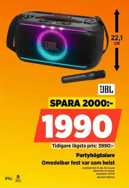 Power Jbl Partyhögtalare Omedelbar fest var som helst erbjuda