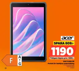Power Acer Iconia A8 Perfekt för familjens underhållning erbjuda
