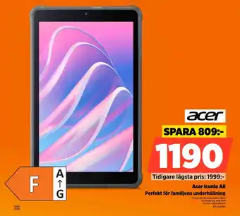 Power Acer Iconia A8 Perfekt för familjens underhållning erbjuda