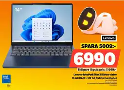 Power Lenovo IdeaPad Slim 3 Bärbar dator 16 GB RAM + 512 GB SSD för hastighet erbjuda