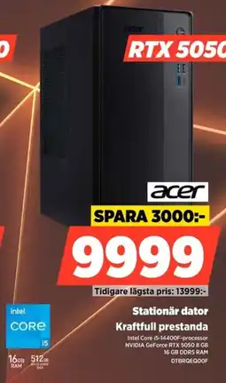 Power Acer Stationär dator Kraftfull prestanda erbjuda